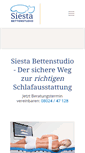 Mobile Screenshot of bettenstudio-siesta.de